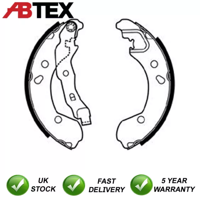 Brake Shoes Set Rear Abtex Fits Nissan Micra Note Renault Clio Modus 7701208357