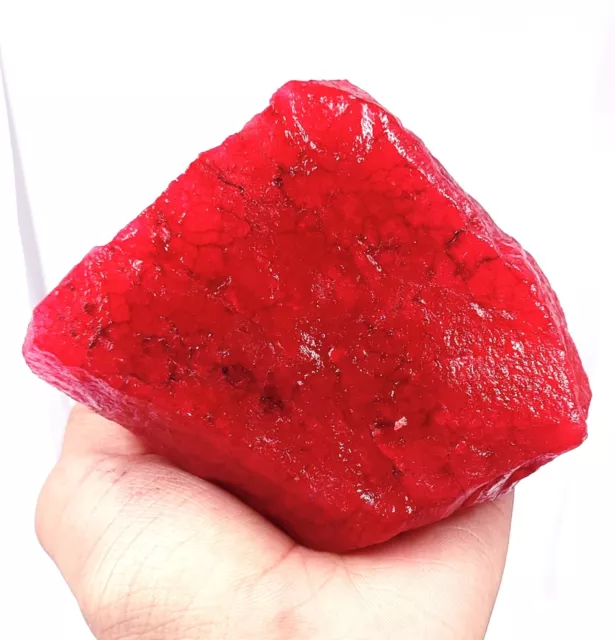 2000.00 Carat Real Red Ruby African EGL Certified Uncut Rough Loose Gemstone NMA