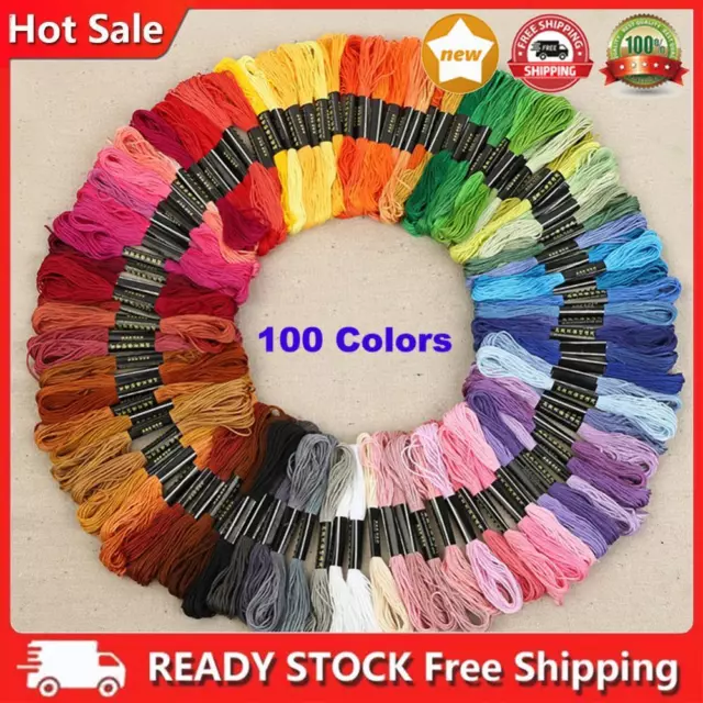 100 Colores Pulsera Hilo Accesorio de Costura Herramientas para Herramienta de Enroscado de Agujas