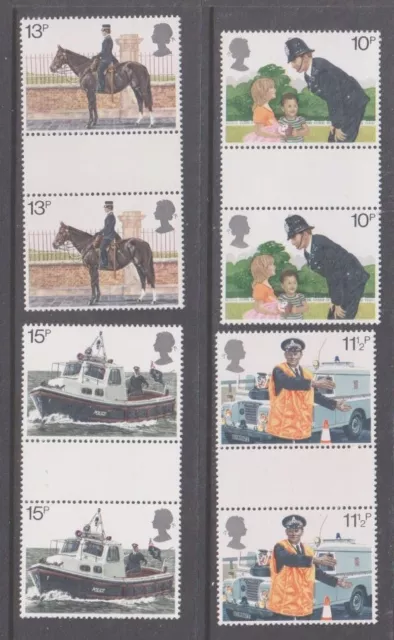 Great Britain 1979 Police Set Mint Gutter Pairs