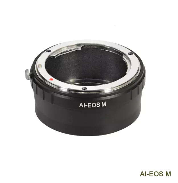 Bague d'adaptation manuelle lens ring objectif Nikon AI vers boitier Canon EOS M