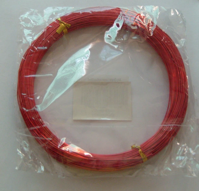 Aludraht 1mm rot 60m Basteldraht Draht