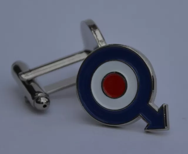 Quadrophenia RAF Roundel with Arrow Quality Enamel Cufflinks