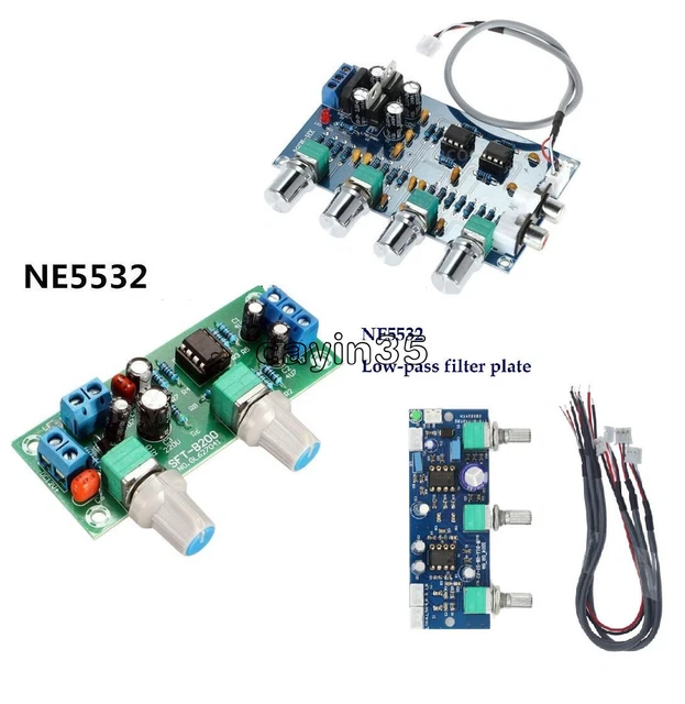 NE5532 STEREO PREAMPLIFIER Tone Control DIY Amplifier Amplifier Board ...