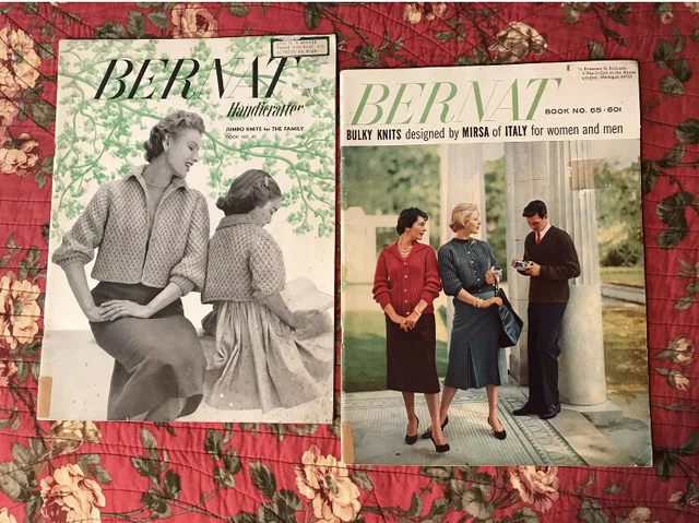 Libros de Patrones de Tejer Bernat De Colección Años 50 Mirsa Italia Tejidos Jumbo Bulentos + BONIFICACIÓN