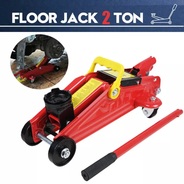 2Ton Hydraulic Trolley Floor Jack Low Profile Car Van Garage Lift TUV Effortless