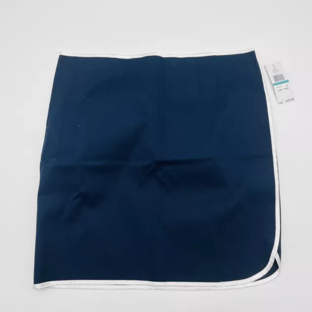 Tommy Hilfiger Womens Size 16 Satin Pipe Trim Pencil Straigt Skirt Blue $79 161