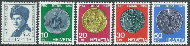 1962 Svizzera Pro Patria Rousseau Monete Antiche Mnh ** - Ra21-3