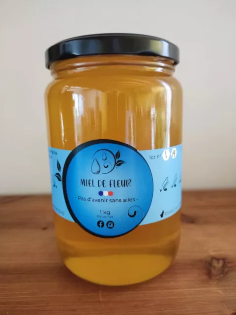 miel de  France fleur liquide en 1 kg, Ardeche, Apiculteur récoltant