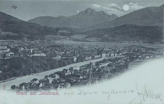Litho AK "Gruß aus Innsbruck.1898.