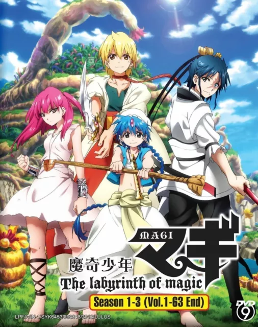 Magi The Labyrinth & Kingdom of Magic Complete Anime Series Blu-ray Set