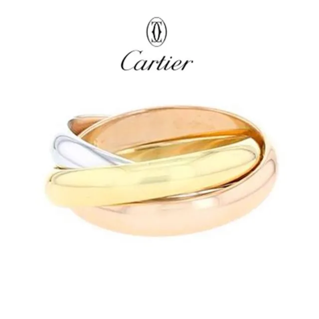 NYJEWEL Cartier 18k Trinity Tricolor Gold Band Ring