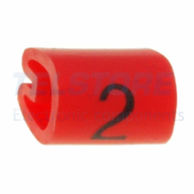 200pcs 05811202 05811202 Segna cavi per cavi e fili Simbolo dell'etichetta 2 2÷3