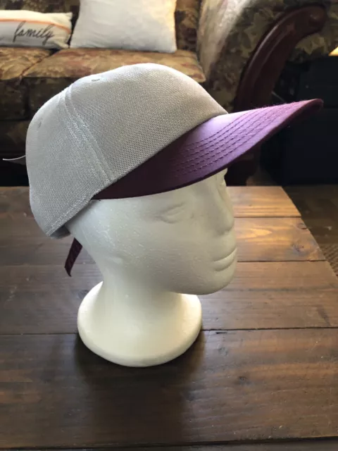Mesh Baseball Cap Plain Blank Hat Curved Visor Flex Fit