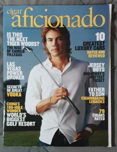 Cigar Aficionado Gentlemans Magazine 2006 August Camilo Villegas Golf Columbia