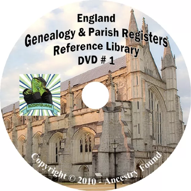 326 books ENGLAND Genealogy Parish Registers History on 3 DVDs