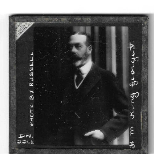  Magic Lantern Slide King George V Photo By Russell