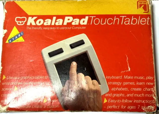 KOALA PAD Touch Tablet KoalaPad for Atari Computers - In Box with Software
