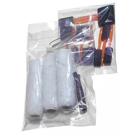 Zoro Select 5Dgh2 20" X 14" Open Poly Bags, 1.50 Mil, Clear, Pk 1000