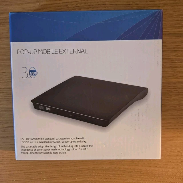Pop Up Mobile External Dvd Rw Mac POP-UP MOBILE EXTERNAL DVD-RW Standard USB 3.0 For Windows & Mac