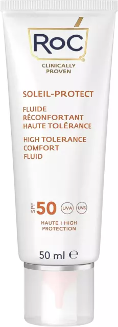 - Soleil-Protect Fluido Comfort ad Alta Tolleranza SPF 50 - Crema Idratante Viso