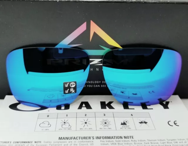Oakley SLIVER XL replacement  SAPPHIRE blue POLARIZED sunglasses LENSES (defect)