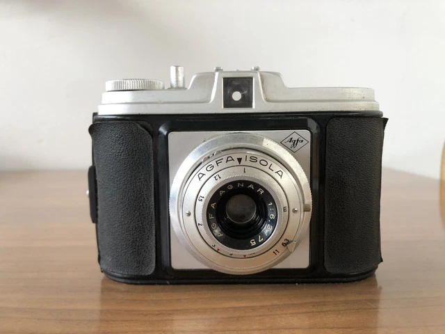 AGFA ISOLA Macchina Fotografica Anni 50 Obbiettivo AGFA Agnar 1:6.3 / 75
