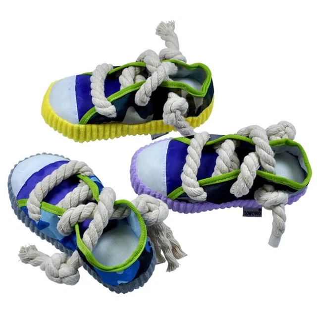 Dogs Chew Toy Plush Shoe Aggressive Chewers Teeth Grinding Toy Dogs Chewing Gift 3