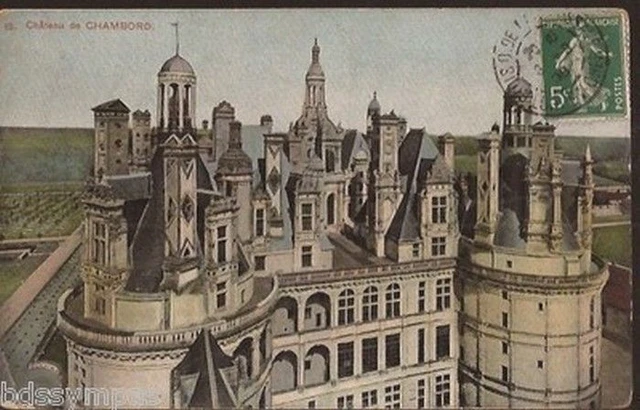 Cpa Le Chateau De Chambord. Couleur.n° 13 Ecrite Vers 1910.Be