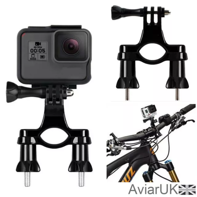 Gopro Handlebar Bar Seat Tube Post Mount Clamp Holder Go Pro Kit Bike UK