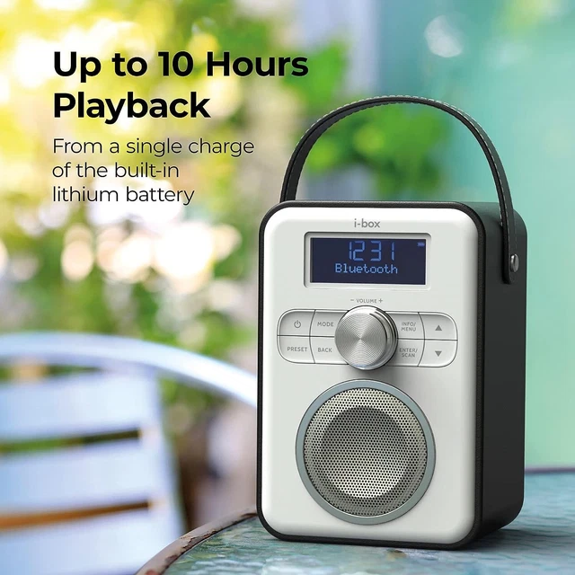 IBOX TUNE DAB/DAB+/FM Portable Radio with Bluetooth (1) £32.50