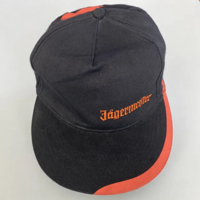 Jagermeister Hat Baseball Cap Jager Adjustable Strapback Black Orange