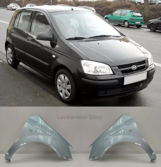 KOTFLÜGEL VORNE L/R LACKIERT IN WUNSCHFARBE NEU für Hyundai Getz 2002-2005