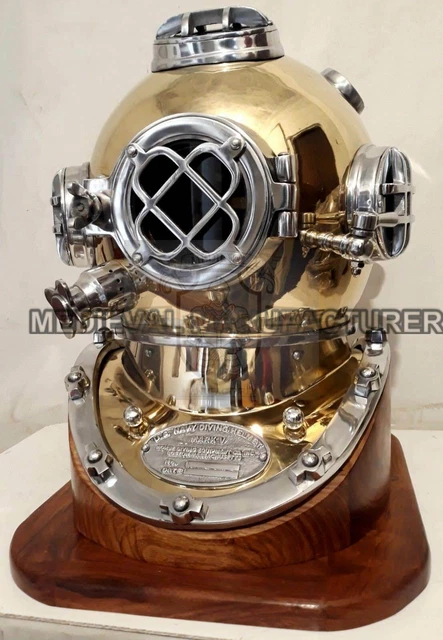 Casco da sub X-Mas da 18 pollici US Navy Mark V Deep Sea Divers Casco vintage