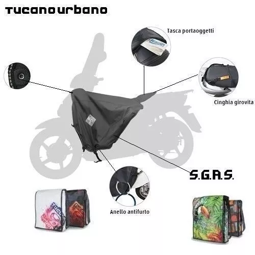 TUCANO URBANO Termoscud Copertina Coprigambe YAMAHA-X-Max 125/250 (fino al 2009)