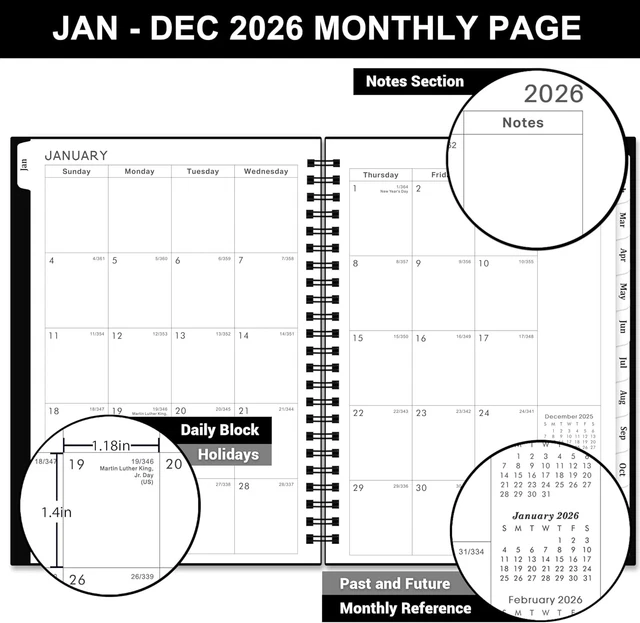 2026 PLANNER Planner 2026 2026 Planner Weekly and Monthly Jan 2026 Dec ...