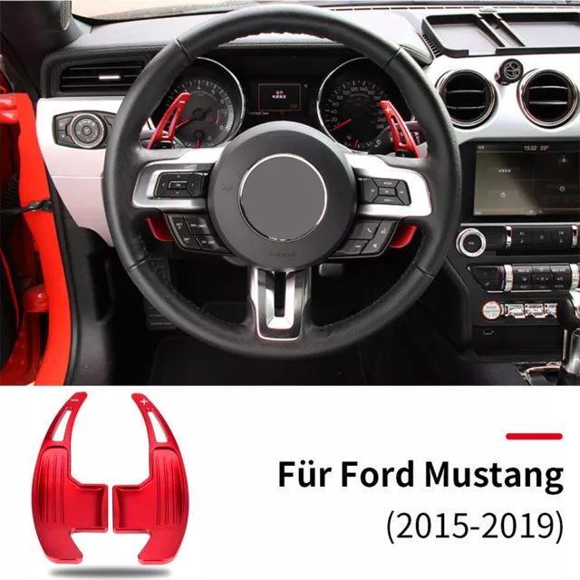 ROT STEERING SCHALTWIPPEN Verlängerung Paddle Lenkrad für Ford Mustang  2015-2019 EUR 33,32 - PicClick DE