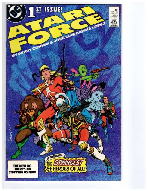Atari Force 1 VFNM 9.0 OWW Pages 1984 DC Comics