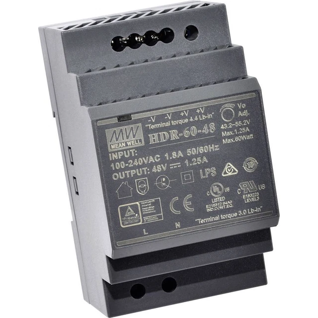 Alimentation Rail DIN Mean Well HDR-15-5 - 5V DC 2.4A 12W - Bloc Secteur