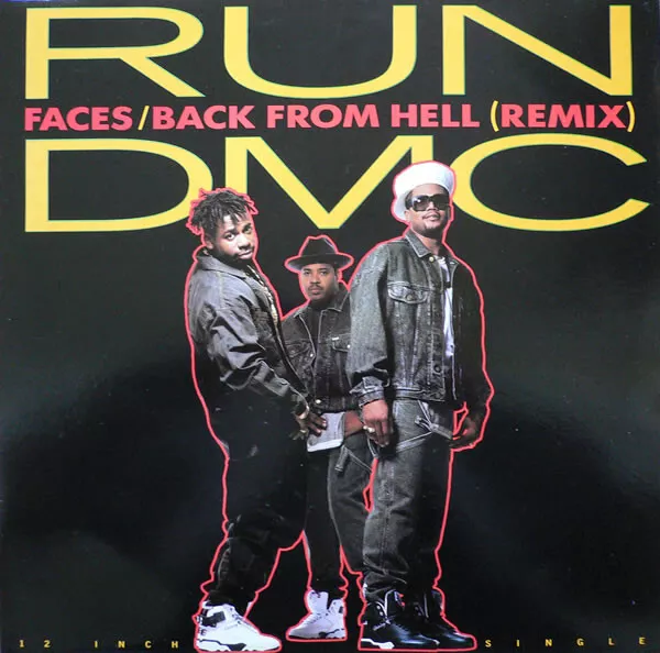 Run-DMC - Faces / Back From Hell Remix - Used Vinyl Record 12 - J5628z