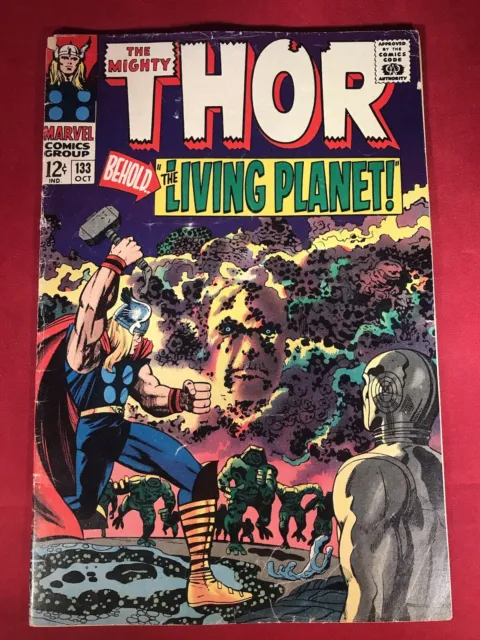 Thor #133 1St App Ego & 2Nd App Of Hela  1966, Lee & Kirby Check Out My Store!