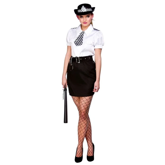 LADIES CONSTABLE CUTIE PC Sexy Police Woman Fancy Dress Costume +HAT  Officer Cop 28.95 - PicClick UK