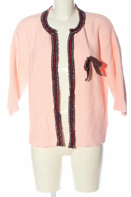 RICH & ROYAL Cardigan a maniche corte Donna Taglia IT 42 rosa stile casual
