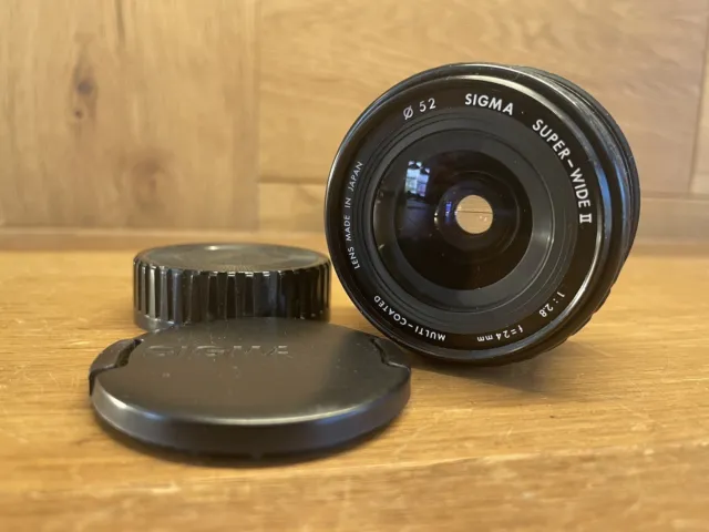 Optique près De Mint Sigma Super Wide II Mc 24mm F/2.8 Mf Lens pour Pentax K Pk