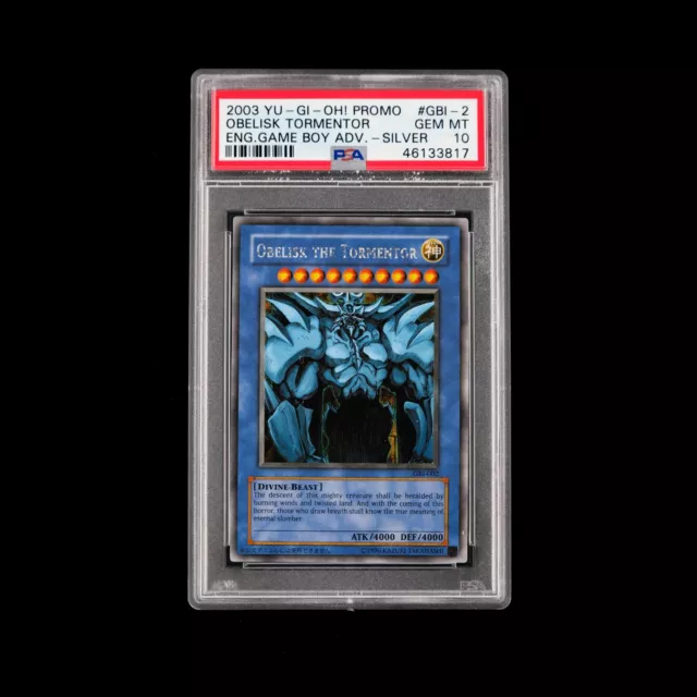 Yu-Gi-Oh! - Obelisk the Tormentor GBI-002 - GBA Silver Secret - PSA 10