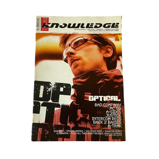 KNOWLEDGE MAGAZINE KMAG JANUARY 2001 Drum & Bass OPTICAL BAD COMPANY £