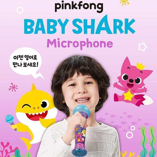 PINKFONG BABY SHARK Microphone English Children 20 Songs & Picture