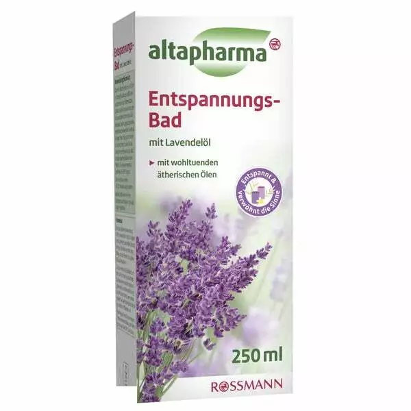 ✅ Altapharma Entspannungsbad Lavendelöl, mit ätherischen Ölen, 250ml ✅