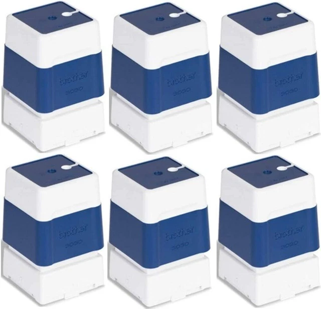 Brother PR3030E6P Self-Inking Stamps with SC-2000 and SC-2000USB, 6 Pack - Blue