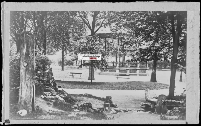 Plaque verre photo ancienne négatif noir & blanc 09x14 cm Charleville-Mézières